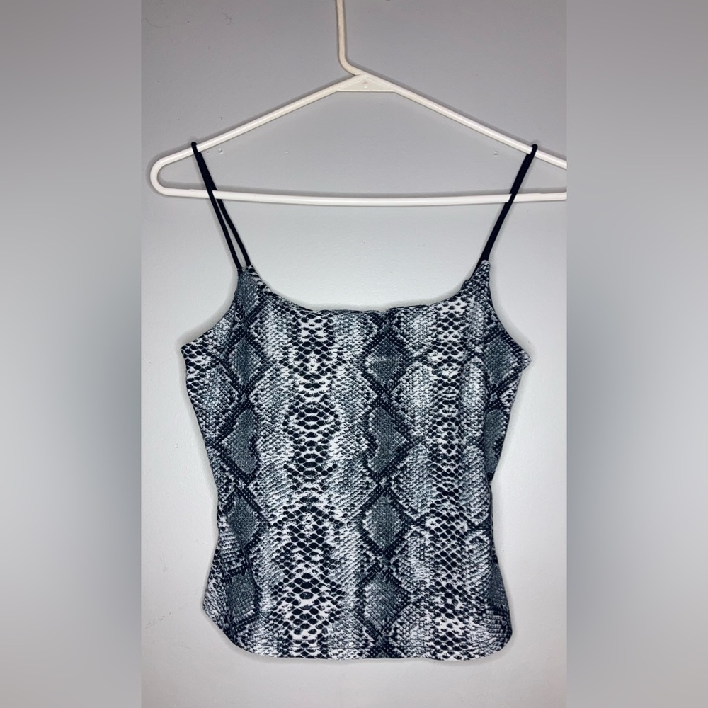 Snakeskin cami top